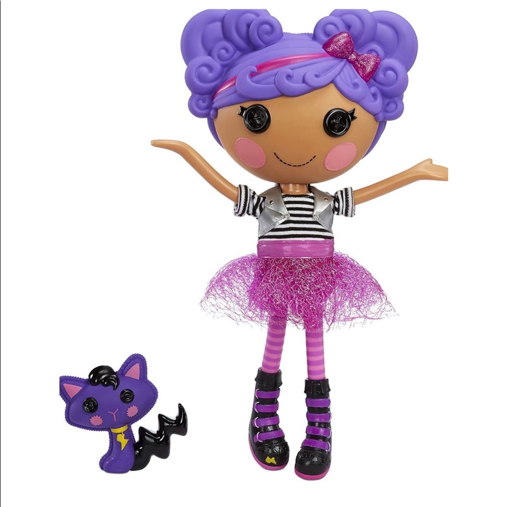 Lalaloopsy Doll- Storm E. Sky & Cool Cat,13" Rocker Musician Doll w/ Purple Hair - Picture 2 of 3